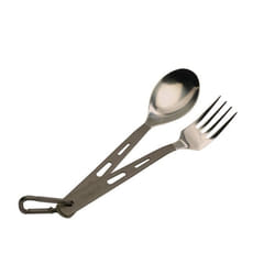 Couverts en titane - NORDISK - Set de 2 pièces - Léger et résistant - Gris