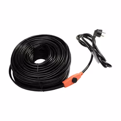 Câble chauffant auto-régulant longueur 2m Câble chauffant 230 V prêt à brancher avec thermostat intégré qui fonctionne dès 6° ...