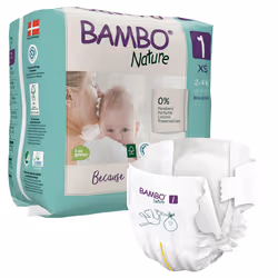 Bambo Nature 1000019251, Garçon/Fille, Couche avec élastiques, 2 kg, 4 kg, Blanc, Velcro
