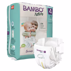 Bambo Nature 1000019254, Garçon/Fille, Couche avec élastiques, 7 kg, 14 kg, Blanc, Velcro