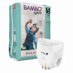 Bambo Nature 1000019258, Garçon/Fille, Couche-culotte, 12 kg, 18 kg, Blanc, Jour et nuit