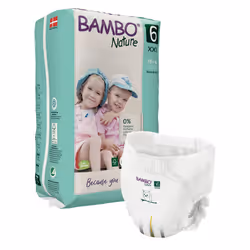 Bambo Nature 1000019259, Garçon/Fille, Couche-culotte, 16 kg, Blanc, Jour et nuit, 18 pièce(s)