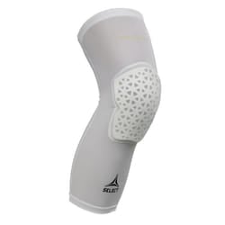 Support de genou de compression long avec coussinet léger - SELECT - 6253 - Blanc - Fitness - Multisport