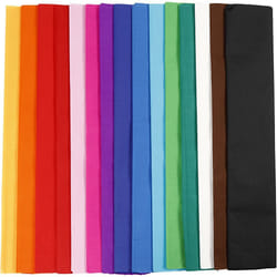 Creativ Company 209020 papier crêpon Couleurs assorties