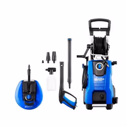 Nilfisk 128471193, Droit, Electrique, 9 m, 5 m, Bleu, Noir, Aluminium