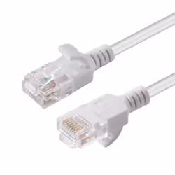 Microconnect V-UTP6A005W-SLIM, 0,5 m, Cat6a, U/UTP (UTP), RJ-45, RJ-45