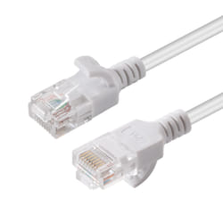 Microconnect V-UTP6A01W-SLIM câble de réseau Blanc 1 m Cat6a U/UTP (UTP)