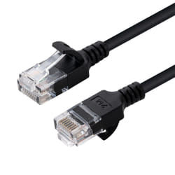 Microconnect V-UTP6A01S-SLIM câble de réseau Noir 1 m Cat6a U/UTP (UTP)