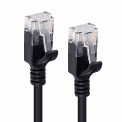 Microconnect V-UTP6A01S-SLIM câble de réseau Noir 1 m Cat6a U/UTP (UTP)