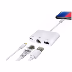 Microconnect LIGHT-HUB2 station d'accueil Lightning Blanc - Vue supplémentaire 2