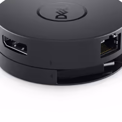 DELL Mobile Adapter DA300 Avec fil USB 3.2 Gen 2 (3.1 Gen 2) Type-C Noir - Vue supplémentaire 3