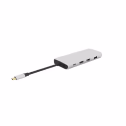 eSTUFF USB-C Single USB-C Dock USB 3.2 Gen 1 (3.1 Gen 1) Type-C 5000 Mbit/s Gris - Vue supplémentaire 2