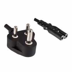 Microconnect PE030718INDIA, 1,8 m, Prise d'alimentation type D, Coupleur C7, H05VV-F, 250 V, 6 A