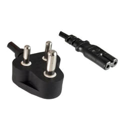 Microconnect PE030718INDIA câble électrique Noir 1,8 m Prise d'alimentation type D Coupleur C7