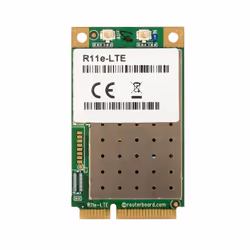 Mikrotik R11e-LTE, Interne, Sans fil, Mini PCI Express, 150 Mbit/s, Or, Vert
