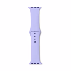 eSTUFF ES660124, Bande, Violet, Apple, Watch 5/4/3/2/1, Silicone, Argent