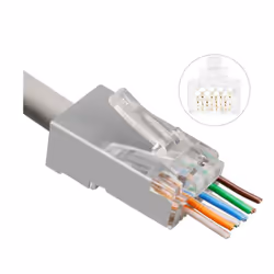 Microconnect KON512-50EZ connecteur de fils RJ45 Argent