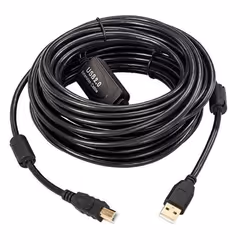Microconnect USBAB5B-ACTIVE, 5 m, USB A, USB B, USB 2.0, 480 Mbit/s, Noir
