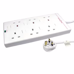 Microconnect GRU006WUK-SWITCH, 2 m, Type G (BS 1363), Type G, Géré, 1,25 mm², Blanc