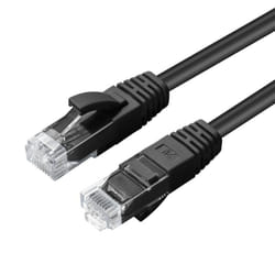 Microconnect MC-UTP6A005S câble de réseau Noir 0,5 m Cat6a U/UTP (UTP)
