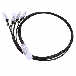 Lanview MO-CB-QSFP4X10G-1M, 1 m, QSFP+, 4x SFP+, Mâle/Mâle, Noir, 40 Gbit/s