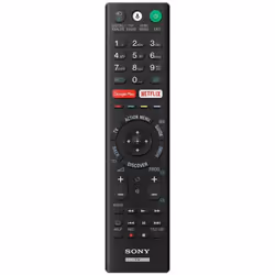 Sony RMF-TX220E, TV, Avec fil, Appuyez sur les boutons, Noir