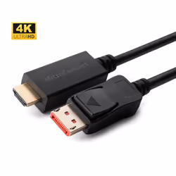 Microconnect MC-DP-HDMI-2004K, 2 m, DisplayPort, HDMI, Mâle, Mâle, Droit