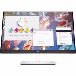 HP E24 G4, 60,5 cm (23.8"), 1920 x 1080 pixels, Full HD, LED, 5 ms, Noir, Argent