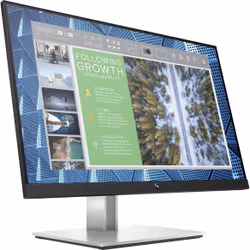 HP E-Series E24Q G4 23.8" Quad HD Noir, Argent