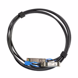 Mikrotik XS+DA0001, 1 m, SFP/SFP+/SFP28, SFP/SFP+/SFP28, Mâle/Mâle, Noir, 25 Gbit/s