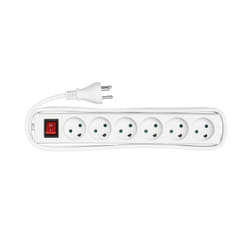 Microconnect MC-GRU0630DK multiprise 3 m 6 sortie(s) CA Intérieure Blanc