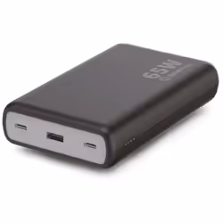 CoreParts W126091221, 20000 mAh, Lithium-Ion (Li-Ion), Quick Charge 3.0, 65 W, Noir