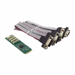 Microconnect MC-M.2-334, M.2, RS-232, Vert, Argent, 87 g, 127 g