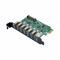 Microconnect MC-PCIE-69, PCIe, USB 3.2 Gen 1 (3.1 Gen 1), Femelle, SATA 15 broches, Noir, Vert, 5 Gbit/s