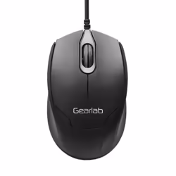 Gearlab G120, Ambidextre, Optique, USB Type-A, 1200 DPI, Noir
