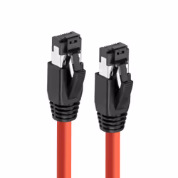 Microconnect MC-SFTP80025R câble de réseau Rouge 0,25 m Cat8.1 S/FTP (S-STP)