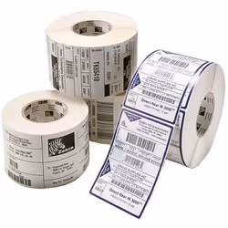 Zebra Z-Ultimate 3000T, Blanc, Polyester, Permanent, Rectangle
