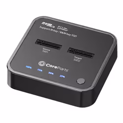 CoreParts MS-CLONER-NVME Station d'accueil de disques de stockage USB 3.2 Gen 2 (3.1 Gen 2) Type-C Noir