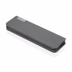Lenovo USB-C Mini Dock, Avec fil, USB 3.2 Gen 1 (3.1 Gen 1) Type-C, 3,5 mm, 10,100,1000 Mbit/s, Gris, CB, BSMI, SII, CU, Ukra ...