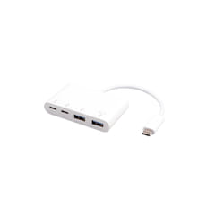 eSTUFF ES625002 hub & concentrateur USB 3.2 Gen 1 (3.1 Gen 1) Type-C 10000 Mbit/s Blanc