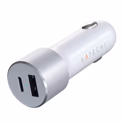Satechi ST-TCPDCCS chargeur d'appareils mobiles Blanc Allume-cigare Charge rapide Auto