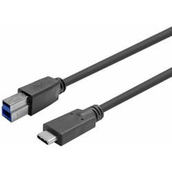 Vivolink PROUSBCBMM15 câble USB 15 m USB 3.2 Gen 1 (3.1 Gen 1) USB C USB B Noir