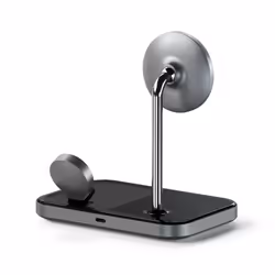 Satechi ST-WMCS3M chargeur d'appareils mobiles Écouteurs, Casque, Téléphone portable, Smartphone, Smartwatch, Montre Noir USB Recharge sans fil Intérieure