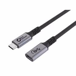Microconnect W126988096, 2 m, USB C, USB C, USB4 Gen 2x2, 10000 Mbit/s, Noir