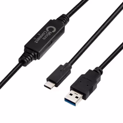 Microconnect USB-C to USB 3.0 A cable, 5m, 5 m, USB C, USB A, USB 3.2 Gen 1 (3.1 Gen 1), 5000 Mbit/s, Noir