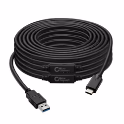 Microconnect USB3.1CA10AMP câble USB 10 m USB 3.2 Gen 1 (3.1 Gen 1) USB C USB A Noir - Vue supplémentaire 2