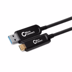 Microconnect MC-USB3.2CA10OP, 10 m, USB A, USB C, USB 3.2 Gen 2 (3.1 Gen 2), 10000 Mbit/s, Noir