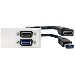 Vivolink WI221295 prise de courant HDMI + USB A Blanc