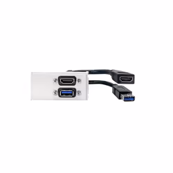 Vivolink WI221261 prise de courant HDMI + USB A Blanc - Vue supplémentaire 2