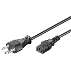 Microconnect PE160418 câble électrique Noir 1,8 m Prise d'alimentation type J Coupleur C13